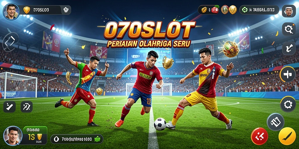 Tangkapan layar 070SLOT menampilkan aksi olahraga seru dan interaktif.