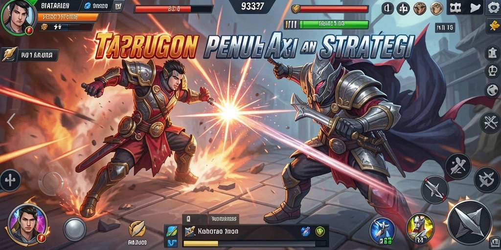 Tampilan gameplay menegangkan dalam game Fighting 93337.