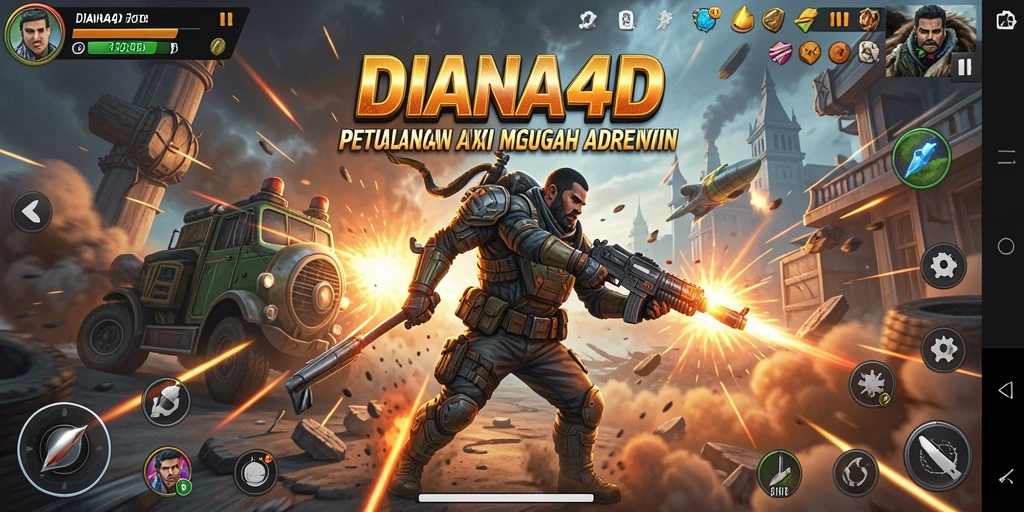 Gameplay seru DIANA4D dengan aksi petualangan menegangkan.
