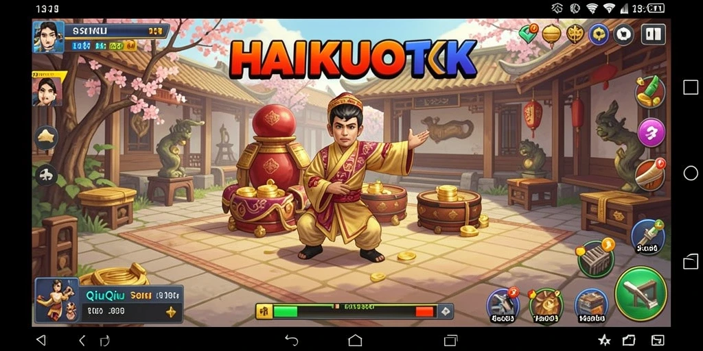Tampilan seru gameplay QiuQiu dalam HAIKUOTK.