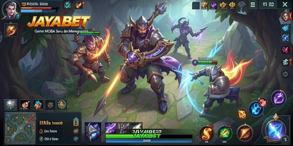 Screenshot memperlihatkan aksi intens di arena JAYABET.