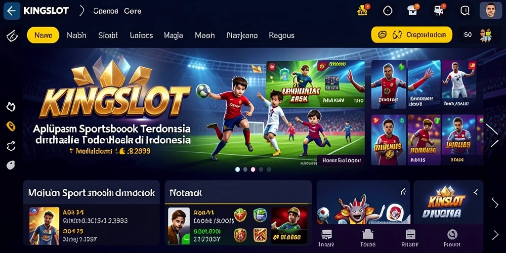 Tampilan menarik dari gameplay Sportsbook KINGSLOT yang menggugah semangat.