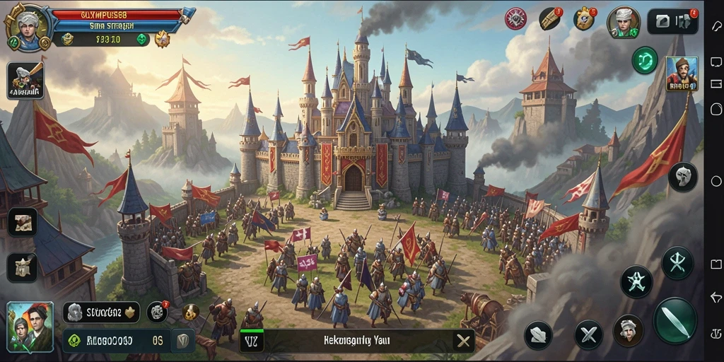 Tampilan gameplay OLYMPUS88 saat membangun kekaisaran yang megah.