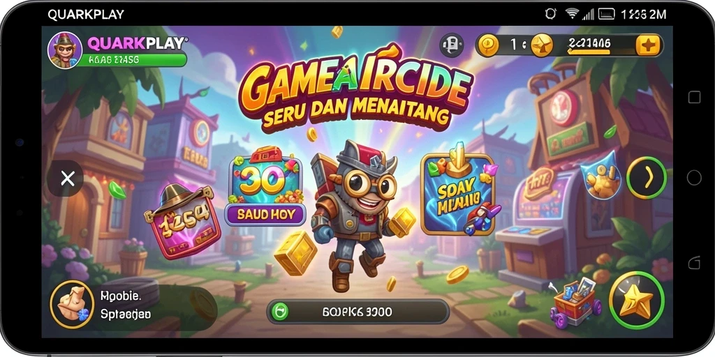 Tampilan visual menarik dari gameplay QUARKPLAY yang seru.