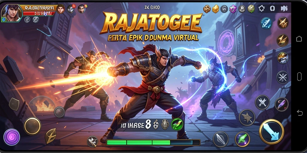 Tampilan gameplay seru dan menegangkan dari RAJATOGEL.