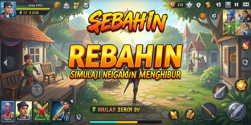 Tangkapan layar menampilkan karakter dalam situasi simulasi mendebarkan.