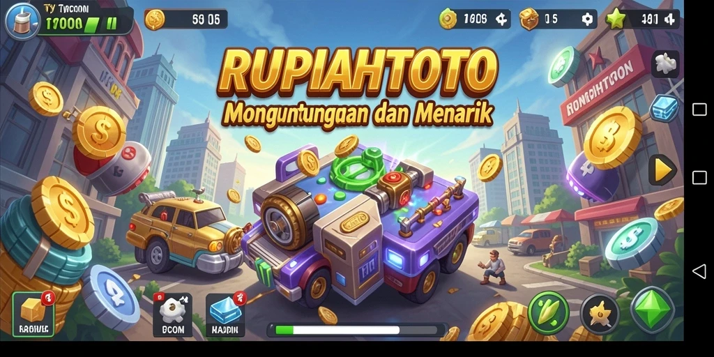 Tampilan gameplay menarik dari RUPIAHTOTO dengan fitur Tycoon yang kaya.