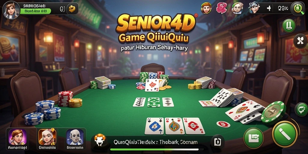 Tampilan gameplay seru dalam SENIOR4D yang penuh tantangan QiuQiu.