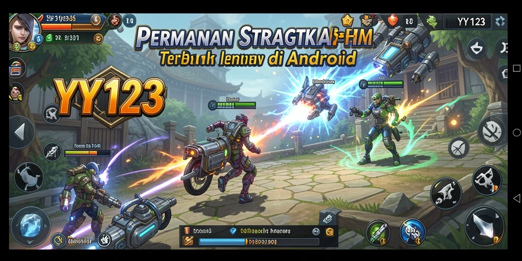 Tangkapan layar yang menampilkan pertempuran epik dalam YY123.